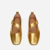 Metallic Mary Jane Flats