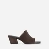 Mid-Heel Suede Sandals Mid-Heel Suede Sandals