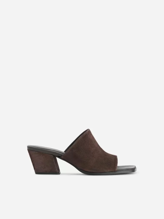 Mid-Heel Suede Sandals Mid-Heel Suede Sandals
