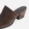 Mid-Heel Suede Sandals Mid-Heel Suede Sandals