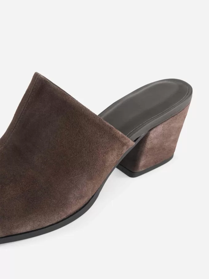 Mid-Heel Suede Sandals Mid-Heel Suede Sandals