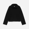 Mock-Neck Cotton Jumper