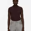Mock-Neck Sleeveless Top