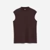 Mock-Neck Sleeveless Top