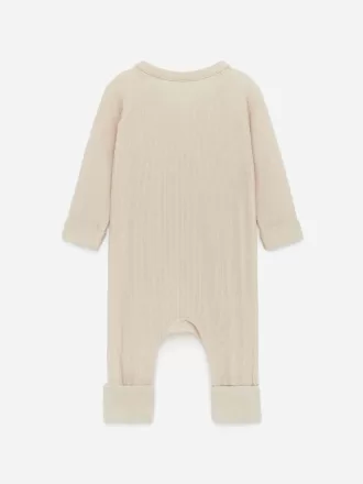 Newborn Smooth Rib Pyjama