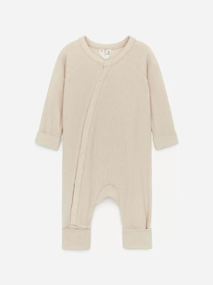 Newborn Smooth Rib Pyjama