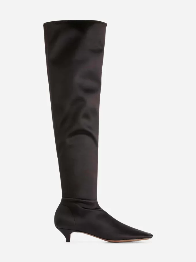 Over-The-Knee Satin Boots Over-The-Knee Satin Boots