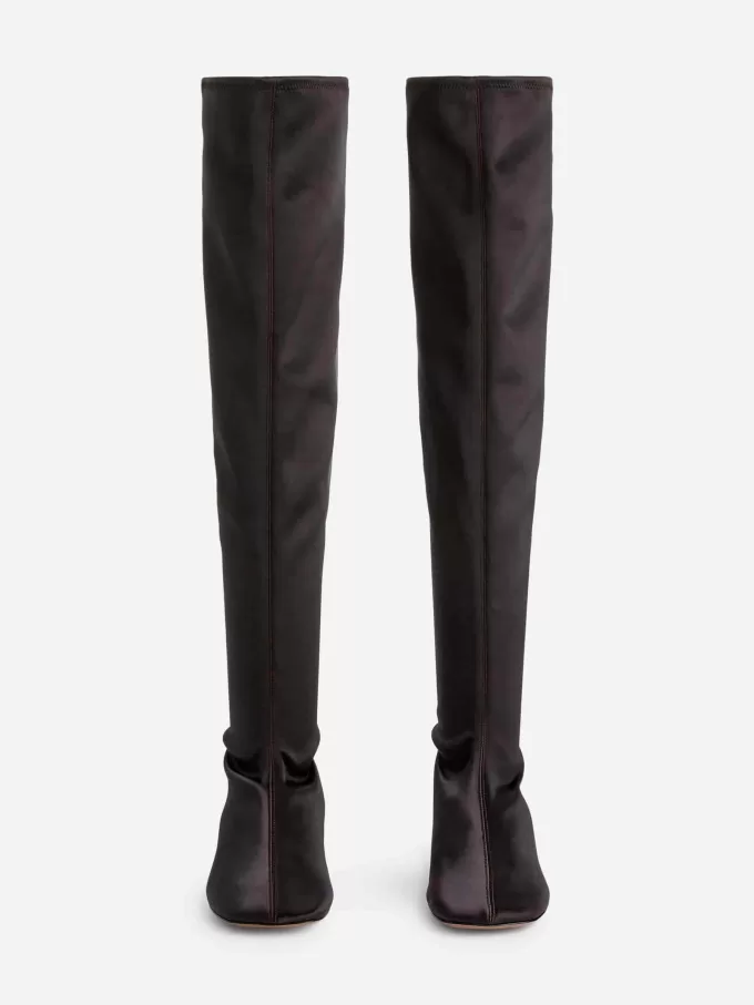 Over-The-Knee Satin Boots Over-The-Knee Satin Boots