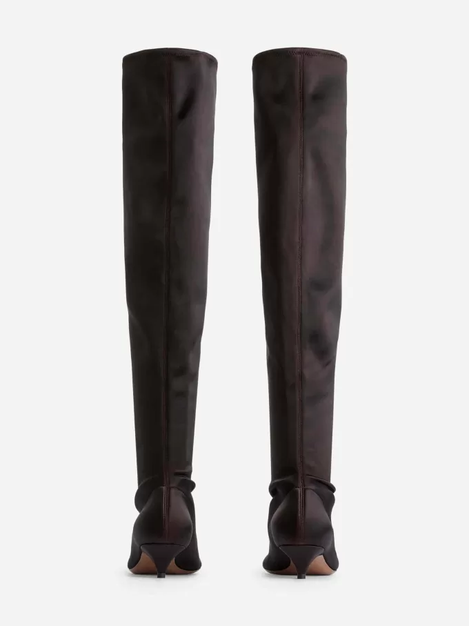 Over-The-Knee Satin Boots Over-The-Knee Satin Boots