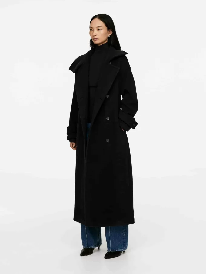 Oversized Wool-Blend Coat