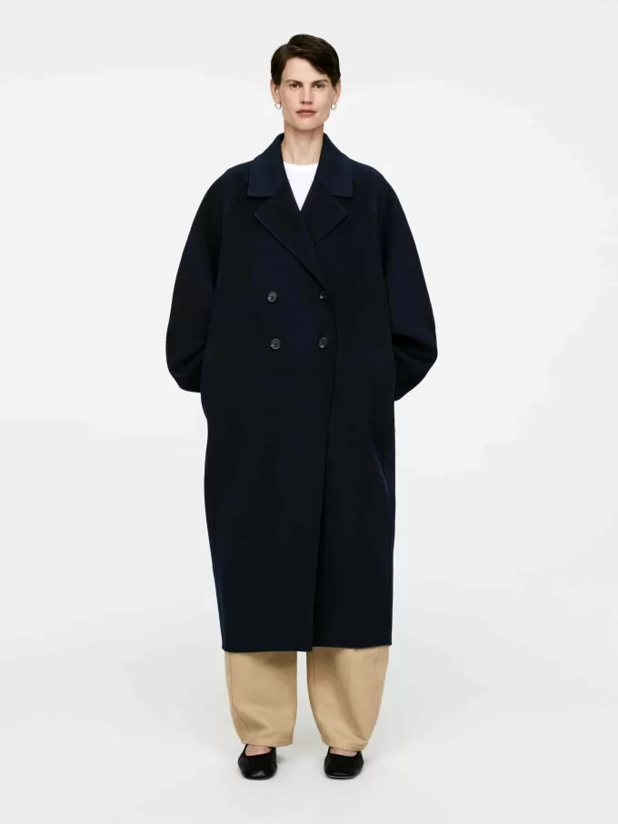Oversized Wool-Blend Coat