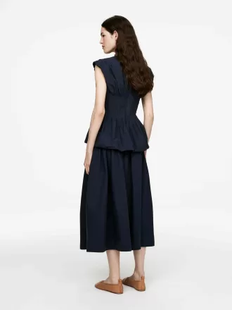 Pintuck Cotton Skirt Pintuck Cotton Skirt