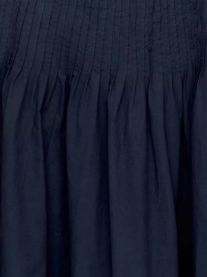 Pintuck Cotton Skirt