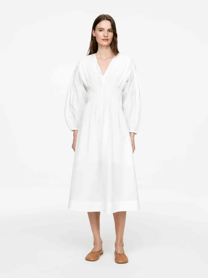 Pintuck Dress