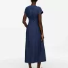 Pleated Denim Dress Pleated Denim Dress