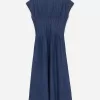 Pleated Denim Dress Pleated Denim Dress