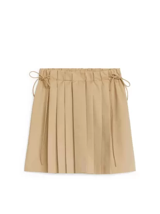 Pleated Midi Skirt