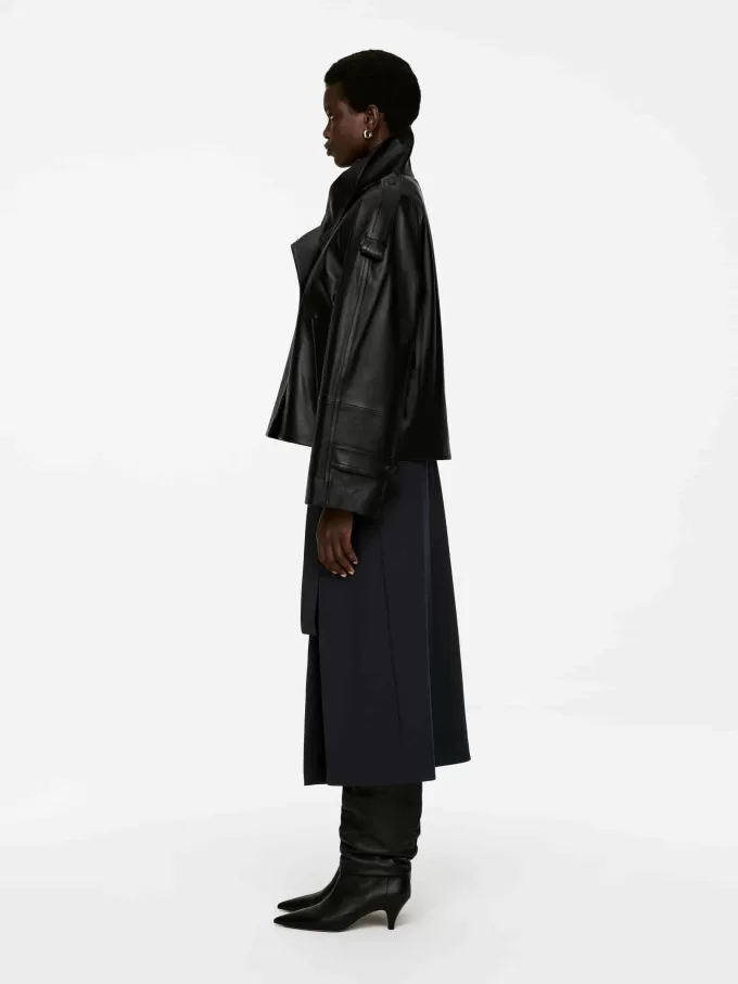 Pleated Wool-Blend Skirt Pleated Wool-Blend Skirt