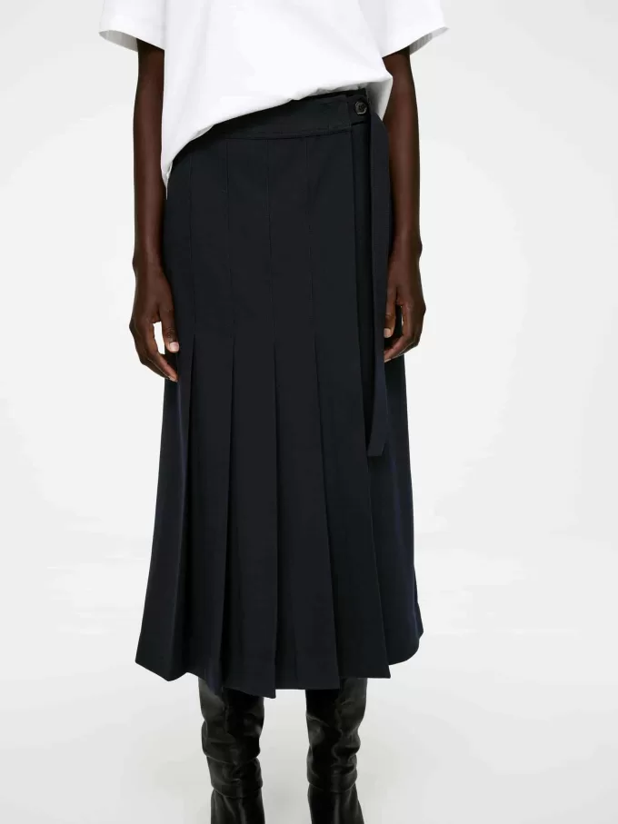 Pleated Wool-Blend Skirt Pleated Wool-Blend Skirt