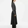 Pleated Wool Blend Skirt