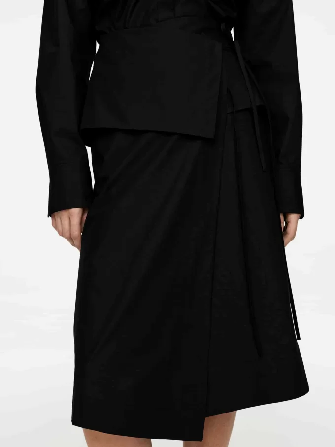 Poplin Wrap Skirt Poplin Wrap Skirt
