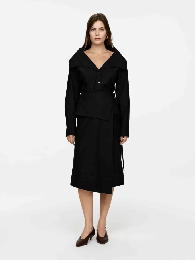 Poplin Wrap Skirt Poplin Wrap Skirt