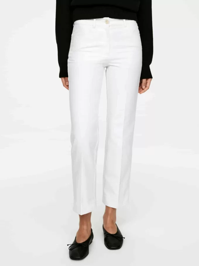Press-Crease Cotton Trousers
