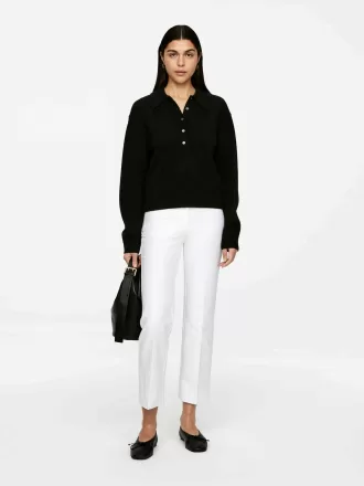 Press-Crease Cotton Trousers