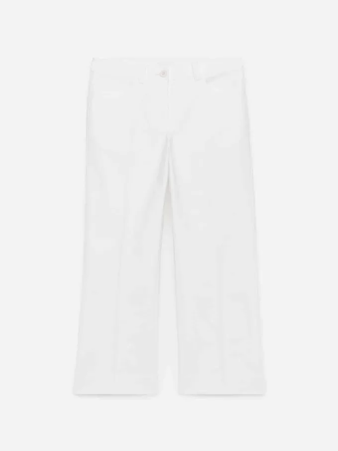 Press-Crease Cotton Trousers