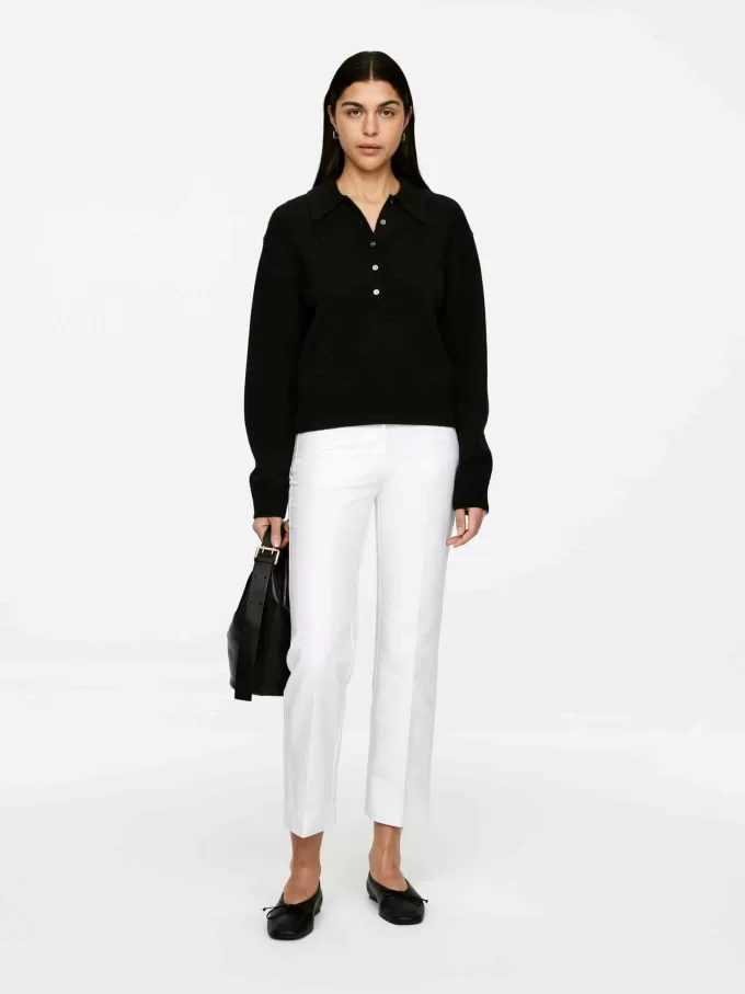 Press-Crease Cotton Trousers