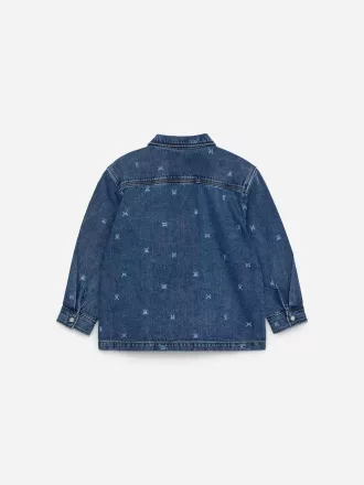 Print Denim Shirt