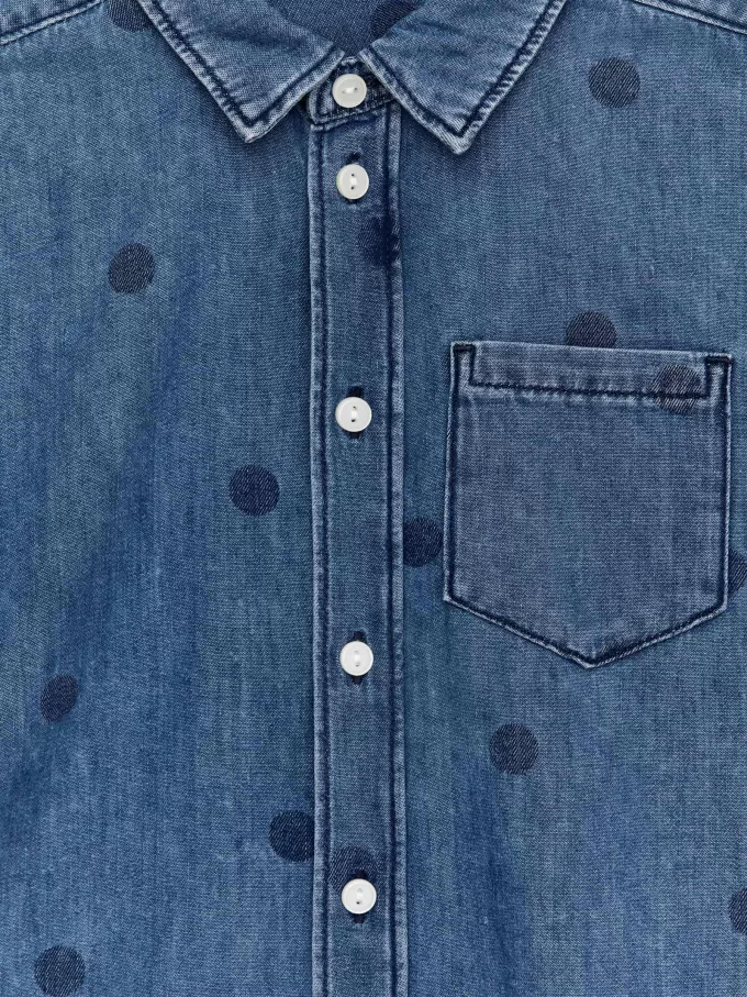 Printed Denim Shirt