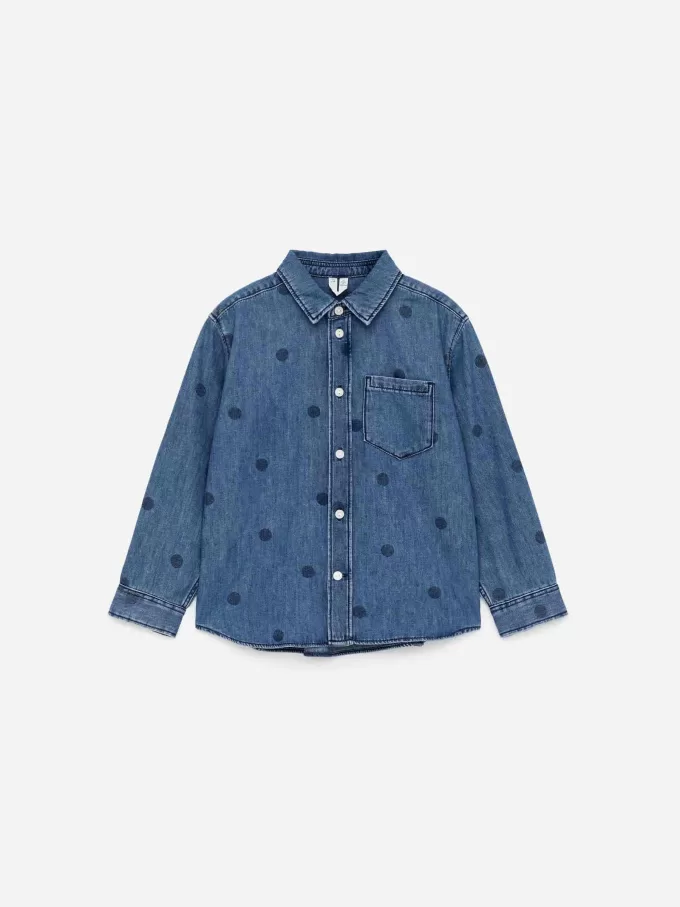 Printed Denim Shirt