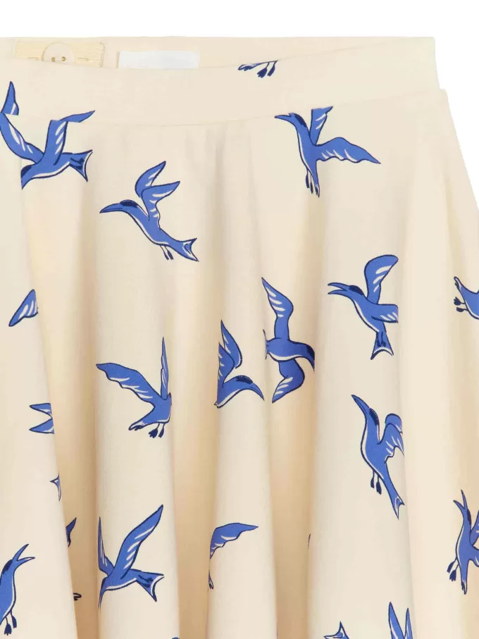 Printed Jersey Skirt