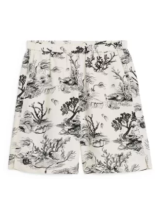 Printed Pull-On Shorts