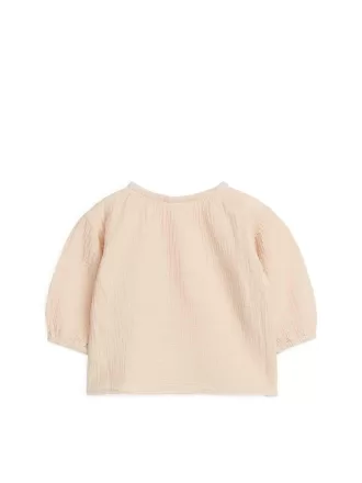 Puffy Cotton Muslin Blouse
