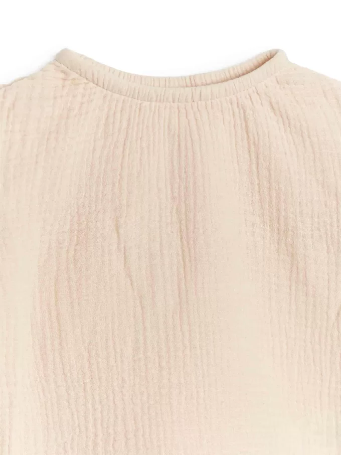 Puffy Cotton Muslin Blouse