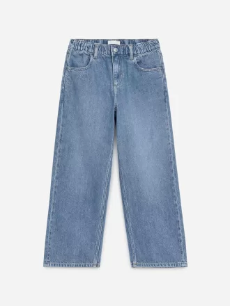 Pull-On Denim Trousers
