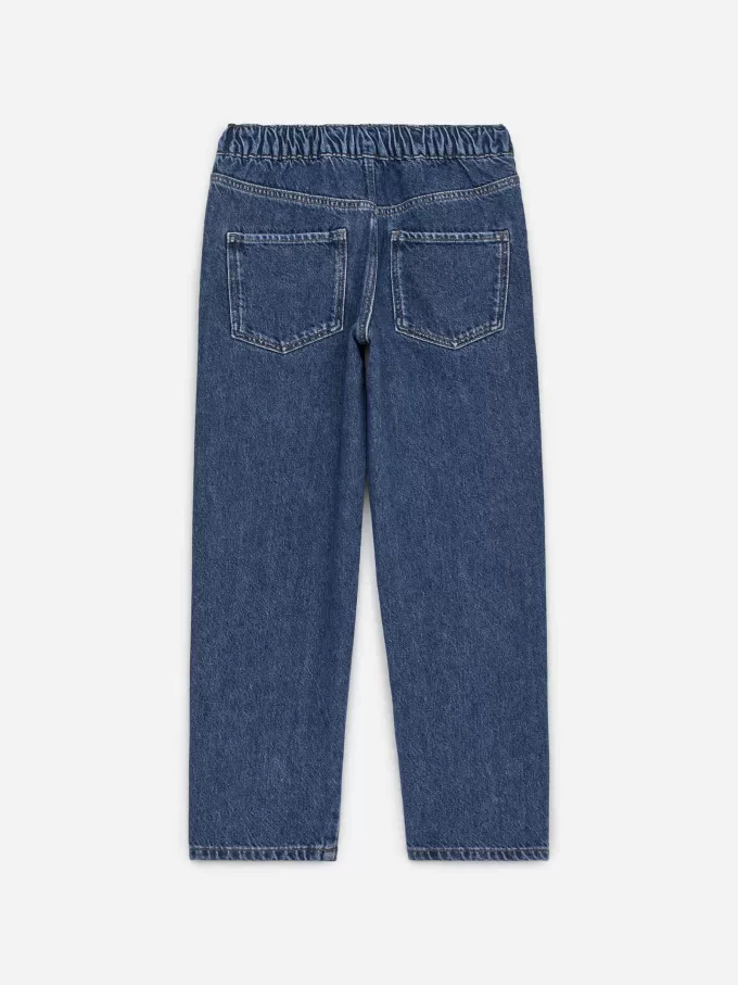Pull-On Denim Trousers