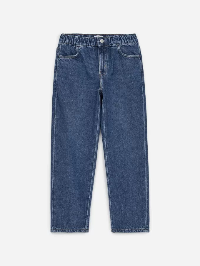 Pull-On Denim Trousers