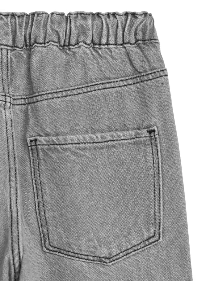 Pull-On Denim Trousers