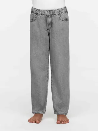 Pull-On Denim Trousers