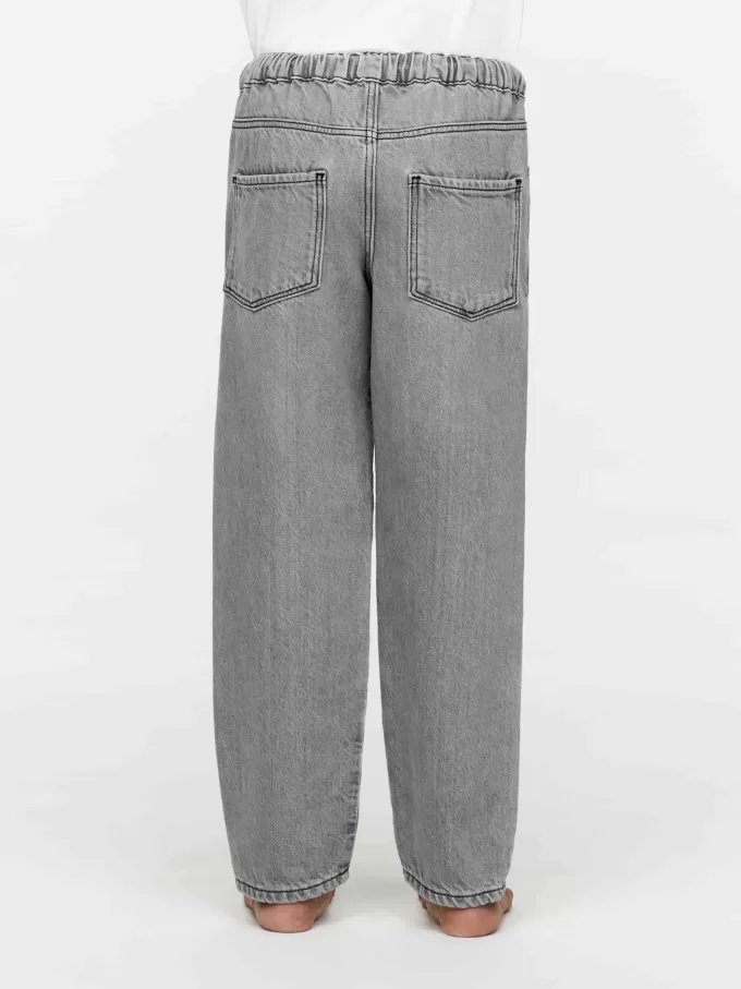 Pull-On Denim Trousers