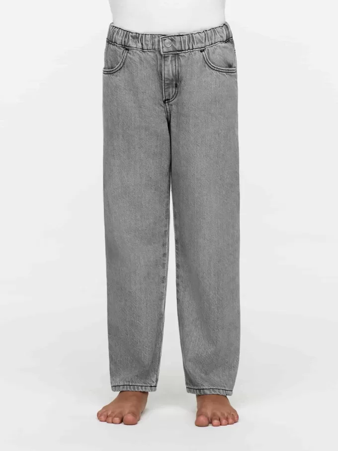Pull-On Denim Trousers