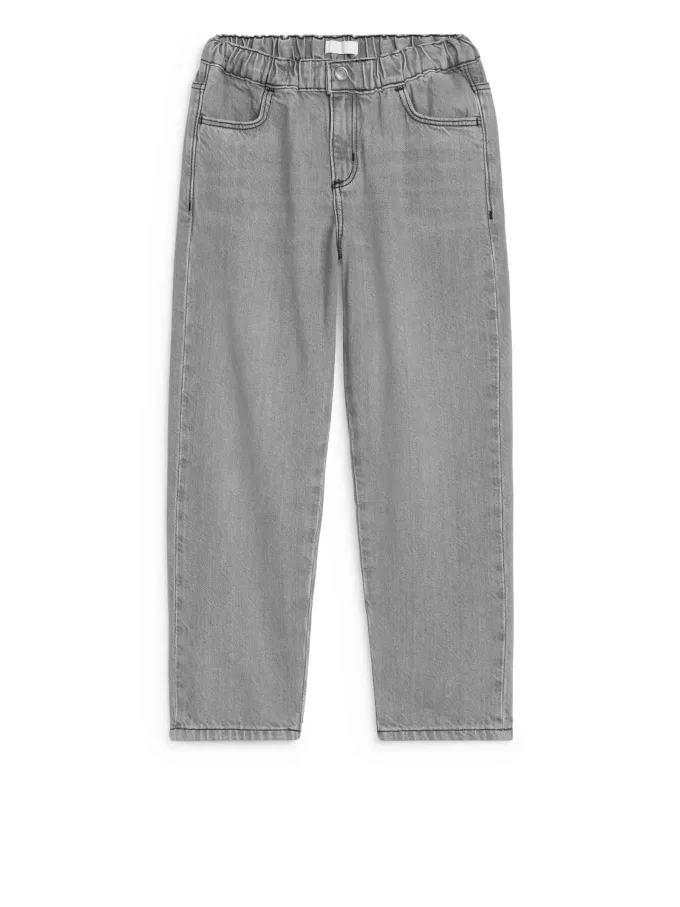 Pull-On Denim Trousers