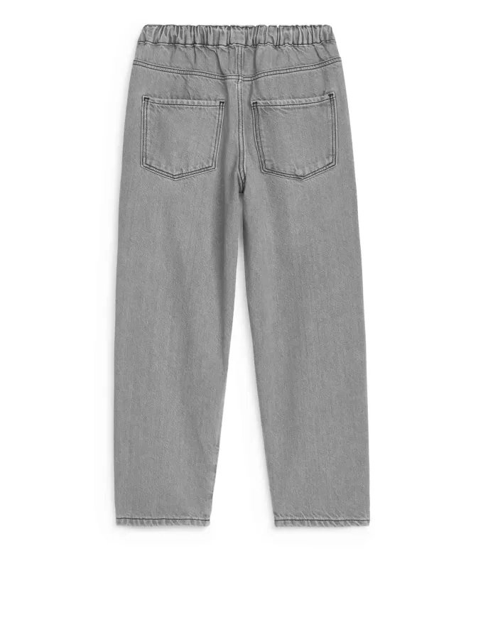 Pull-On Denim Trousers