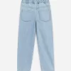Pull-On Denim Trousers