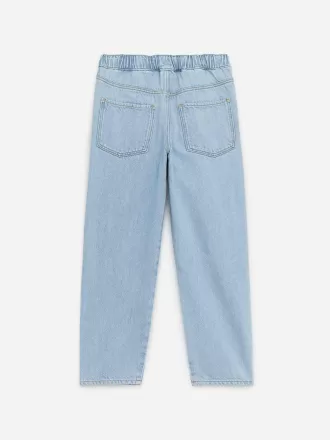Pull-On Denim Trousers