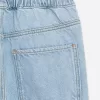 Pull-On Denim Trousers
