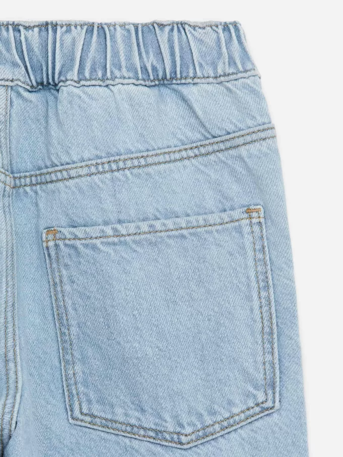 Pull-On Denim Trousers